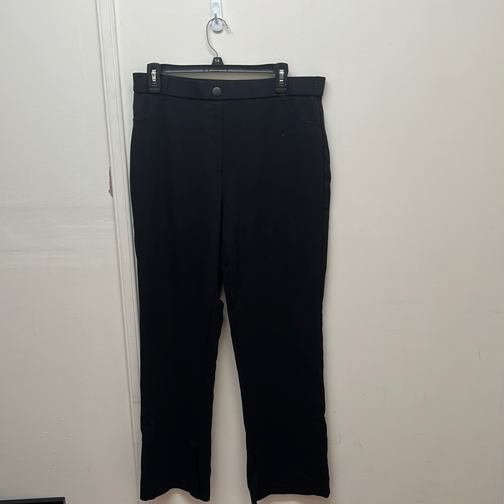 Black Flare Legging Stylish Pants - Size L